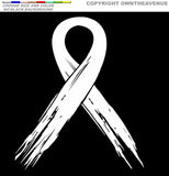 Cancer Ribbon Breast Cancer Awareness Car Truck Decal Vinyl Sticker Choose Color - Model: D-038 - OwnTheAvenue