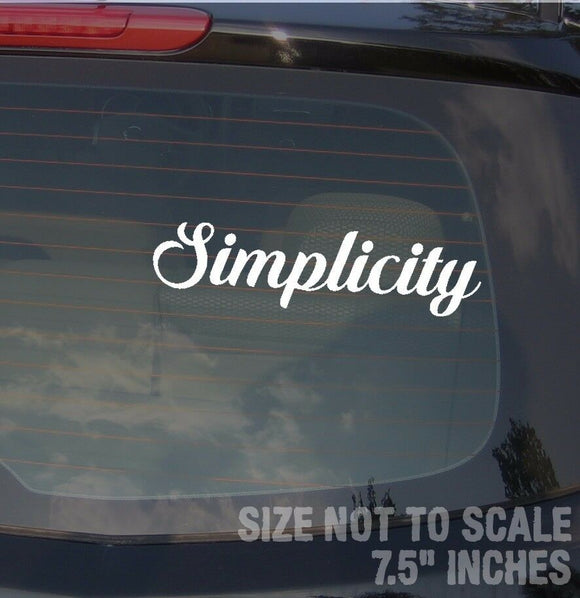 Simplicity JDM Dope Clean Fresh Drift Race Low AWD Decal Sticker 7.5