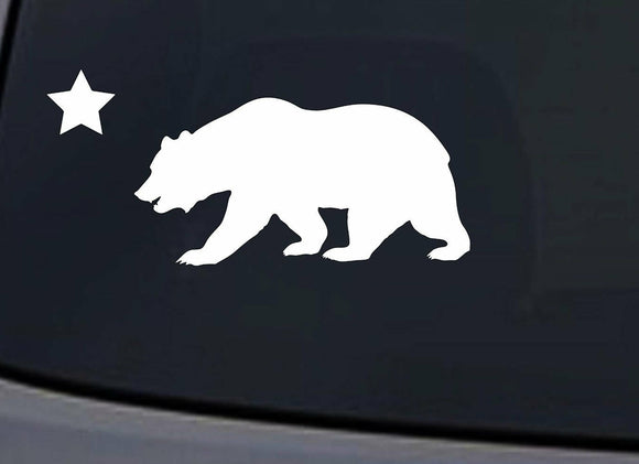 California Republic Cali State Cali Bear Vinyl Decal Sticker | 6 X 2.8 In | - OwnTheAvenue