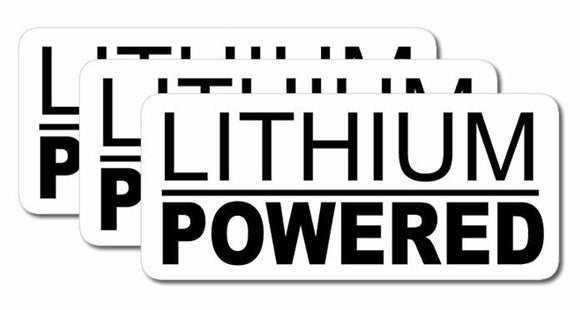 Lithium Powered 3 Pack Vinyl Stickers 2