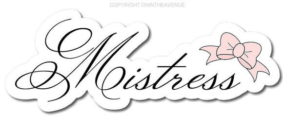 Mistress Cute Sticker Decal JDM Car Drift Vinyl Funny Turbo 5