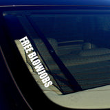 FREE BLOWJOBS Vinyl Decal Sticker Car Window Wall Bumper Funny Joke Prank Gay - OwnTheAvenue