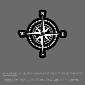 Rose Compass Sticker Decal Off Road Sailing Boating Mud 4x4 Buggy 4" #DigiPrint - OwnTheAvenue