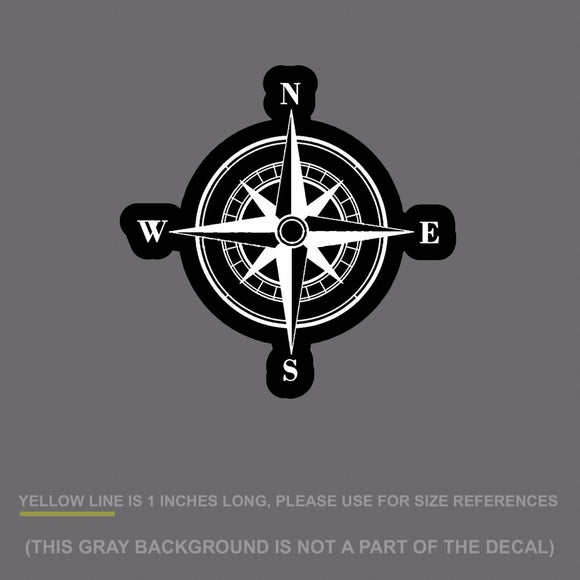 Rose Compass Sticker Decal Off Road Sailing Boating Mud 4x4 Buggy 4