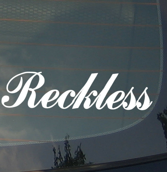 Reckless Car Vinyl Decal Sticker Euro JDM Racing Low Drift Stance Dope (Recklss) - OwnTheAvenue