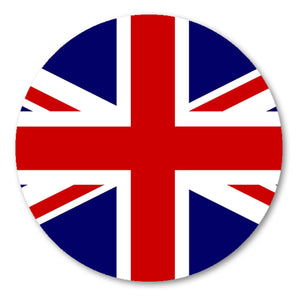 United Kingdom UK Country Flag Circle Car Truck Window Vinyl Sticker Decal 3" - OwnTheAvenue