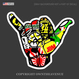 Shaka Hang Loose Sticker Bomb JDM Drifting Racing Drag Vinyl Sticker Decal vDK - OwnTheAvenue