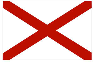 Alabama State Flag AL Vinyl Sticker - Choose Size - OwnTheAvenue