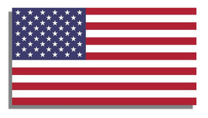 4" American Flag USA Regular Original America Vinyl Sticker Decal - 4" Inches Long - OwnTheAvenue