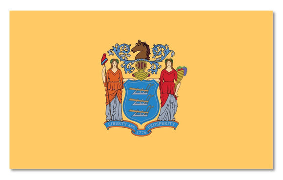 New Jersey NJ State  Flag Car Truck Window Bumper Laptop Cooler Sticker Decal 4