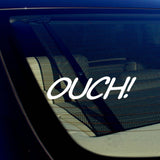 OUCH! Dent Cover Up JDM Racing Drifting Car Sticker Decal Choose Your Color - OwnTheAvenue