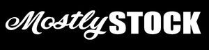 Mostly Stock Funny JDM Racing Drifting Drift Car Truck Vinyl Sticker Decal White - OwnTheAvenue