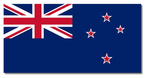 New Zealand Country Flag NZ NZL Car Truck Window Bumper Vinyl Sticker Decal 4"