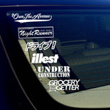 JDM Decal Bomb Sticker Pack Lot of 6 Drift Euro Lowered Vinyl Car #DRJAP6 - OwnTheAvenue