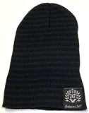 Old School Vintage Style Striped Semi Slouch Beanie - Choose Color