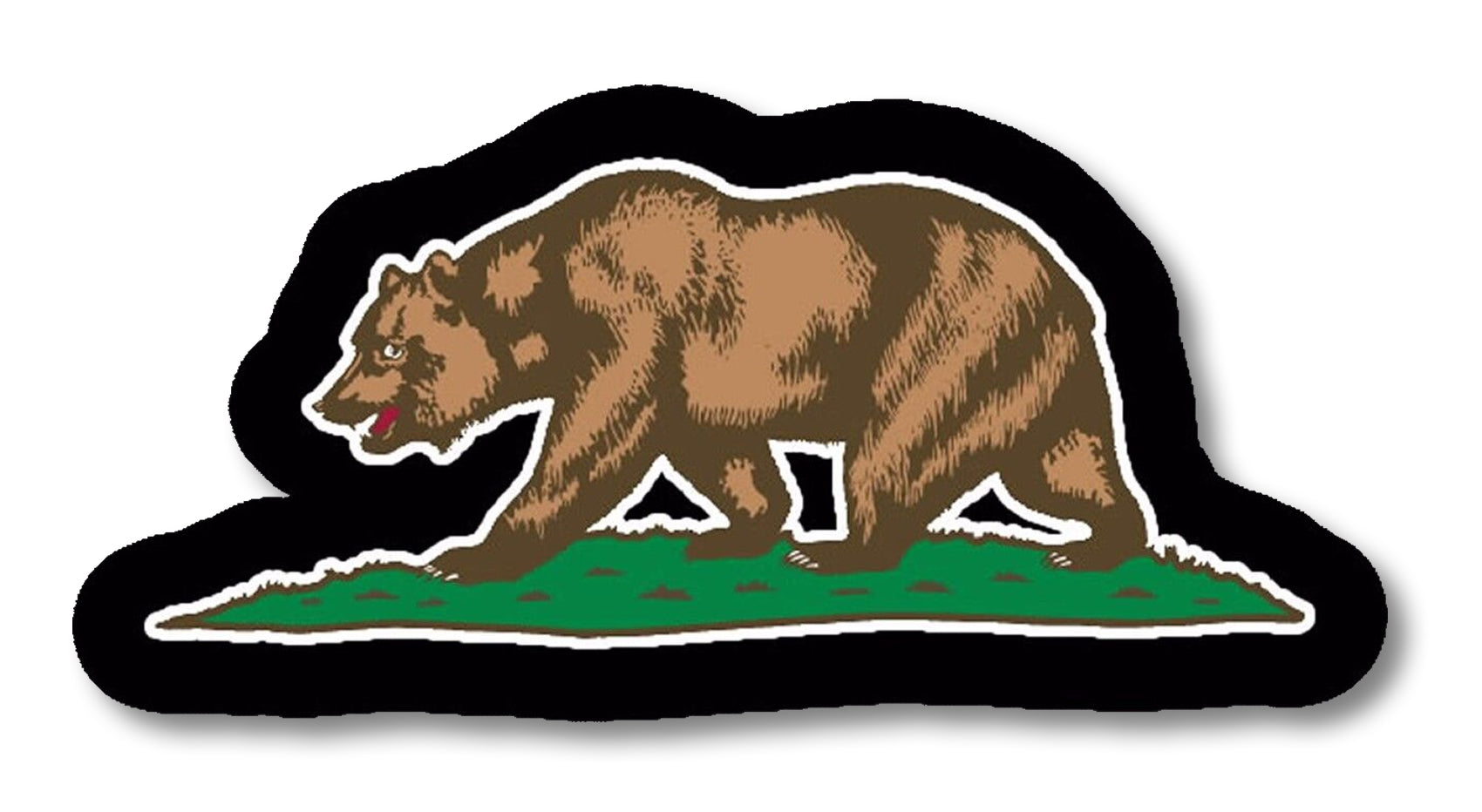 Cali Bear Sticker Decal California Bear 5\, image size:1700x932