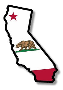 Cali Bear State California Flag Vinyl Sticker Decal - 5" Inches Model: RedB-3804