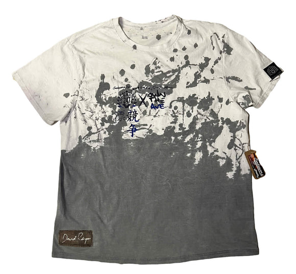 OwnTheAvenue x Endeavors247 Vintage Paint Splatter Black & White Adult T Shirt - OwnTheAvenue