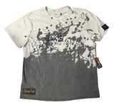 OwnTheAvenue x Endeavors247 Vintage Paint Splatter Black & White Adult T Shirt - OwnTheAvenue