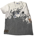 OwnTheAvenue x Endeavors247 Vintage Paint Splatter Black & White Adult T Shirt - OwnTheAvenue