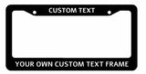 Your Own Custom Text License Plate Frame - Choose Quantity 1 - 1,000 - OwnTheAvenue