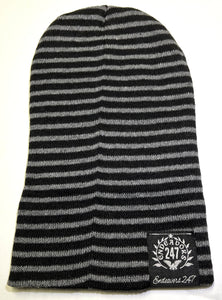 Old School Vintage Style Striped Semi Slouch Beanie - Choose Color - OwnTheAvenue