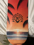 Endeavors247 Sunset Beach Galaxy Skateboard Deck