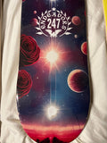 Endeavors247 Rocket Launching Galaxy Universe Skateboard Deck