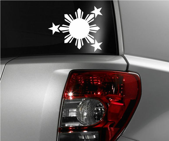 Philippines Flag Sun and Stars JDM Vinyl Decal Sticker 6