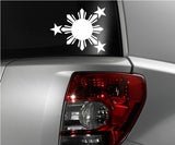 Philippines Flag Sun and Stars JDM Vinyl Decal Sticker 6" (Phil6in) - OwnTheAvenue