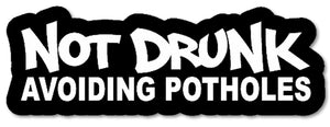 Avoiding Potholes Funny JDM Drifting Racing Tuner Decal Sticker #Digital Print - OwnTheAvenue