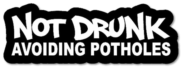 Avoiding Potholes Funny JDM Drifting Racing Tuner Decal Sticker #Digital Print