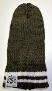 Double Striped Old School Style Slouch Beanie - One Size - OwnTheAvenue