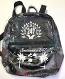 Endeavors247 Handmade Mini Moto Backpack Paint Splatter Tie Dye Acid Wash - OwnTheAvenue