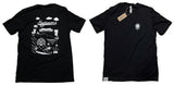 Vol.3 Skate Surf Palm Trees Black Adult T Shirt - OwnTheAvenue