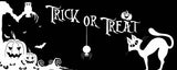 Halloween Decal Sticker Trick or Treat Wicca Witchcraft Scary Big Size 19" Long - OwnTheAvenue