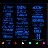 JDM 10 Random Car Sticker Decal Pack Lot Tuner Low Funny Euro JDM Boost Drift - OwnTheAvenue