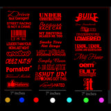 JDM 10 Random Car Sticker Decal Pack Lot Tuner Low Funny Euro JDM Boost Drift - OwnTheAvenue