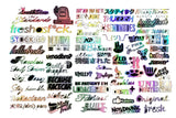 JDM Sticker Pack Tuner Vinyl 25 RANDOM Stickers You Choose Color (Tgish+SH) - OwnTheAvenue