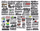 JDM 64+ Car Sticker Decal Mega Pack Lot Tuner Low Funny JDM Boost Model-OS+SC - OwnTheAvenue